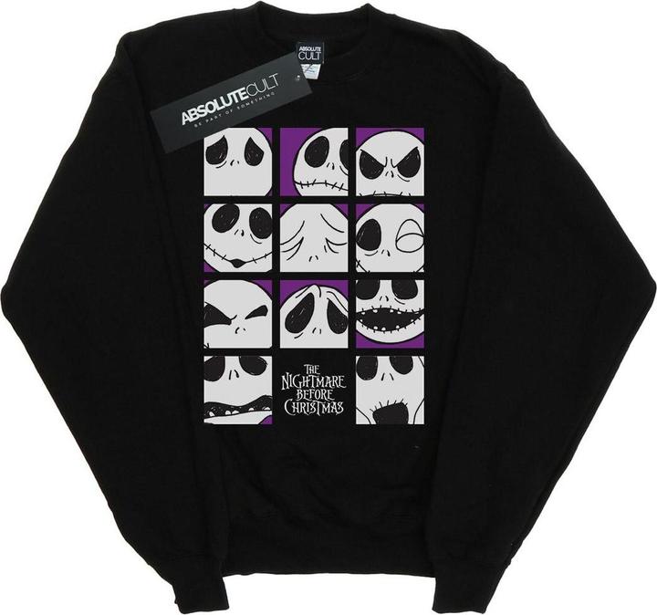 Produktbild Disney Nightmare Before Christmas Many Faces Of Jack Squares Sweatshirt (L)