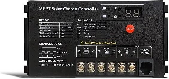 Image du produit Autosolar Régulateur de charge solaire SR-MT2410 MPPT 10A