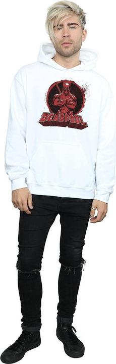 Immagine prodotto Deadpool Crossed Arms Logo Felpa con Cappuccio Uomo (M)