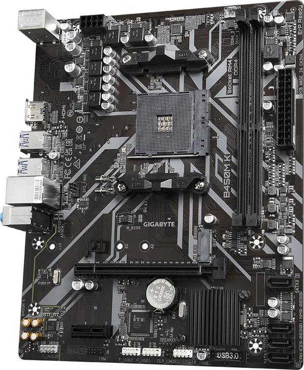 Actual product image Gigabyte GBT AMD AM4 B450M K (AM4, AMD B450, mATX)