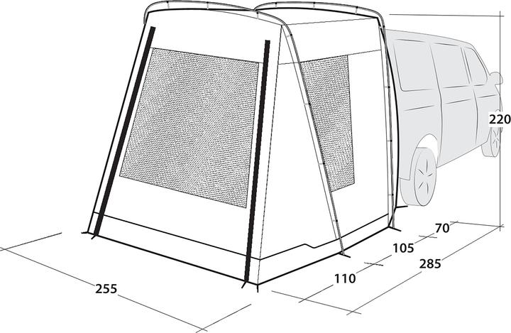 Immagine prodotto Outwell Heckzelt Dunecrest L - Grün, Fahrzeugtyp: Bus, Aufbauart (Tenda, 9.80 kg)