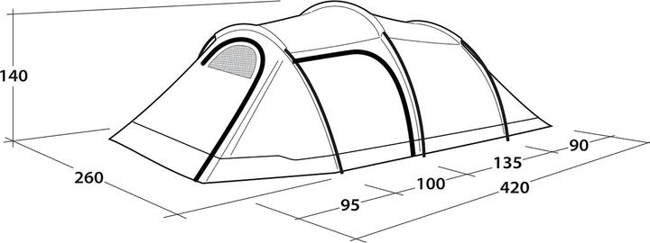 Produktbild Outwell Earth 4 Plus (Tunnelzelt, 7.20 kg, 4 Personen)