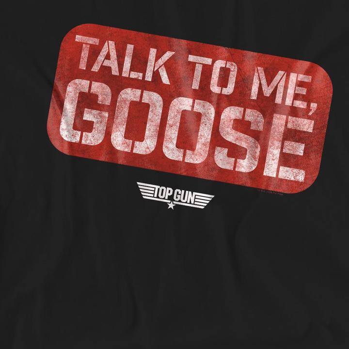 Actual product image Top Gun Unisex Adult Talk To Me Goose Stamp T-Shirt (L)
