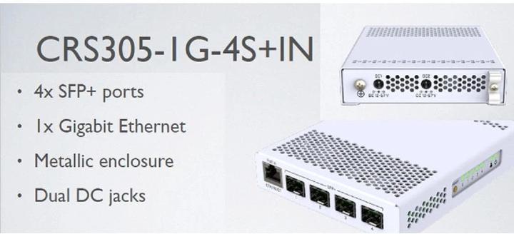 Produktbild MikroTik CRS305-1G-4S+IN (5 Ports)