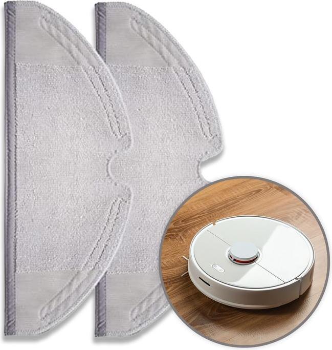 Hermex Alternative Wischtücher für Roborock S5+S6 series Mop Aufsatz 2er Pack