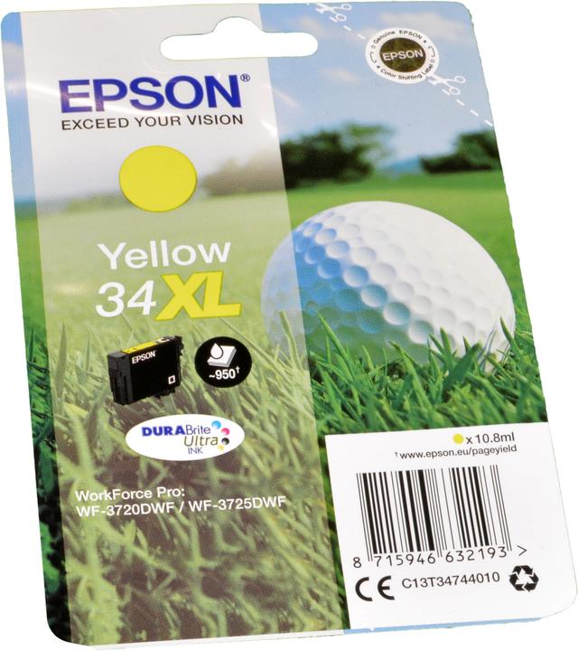 Actual product image Epson 34XL DuraBrite Ultra (Y)