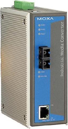 Actual product image Moxa IMC-101-M-SC-T - Media converter - 100Mb LAN (RJ45, RJ45 (1x))