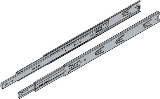 Immagine prodotto Hettich Schubladenschiene Vollauszug 450 mm chromatiert 2 Stück
