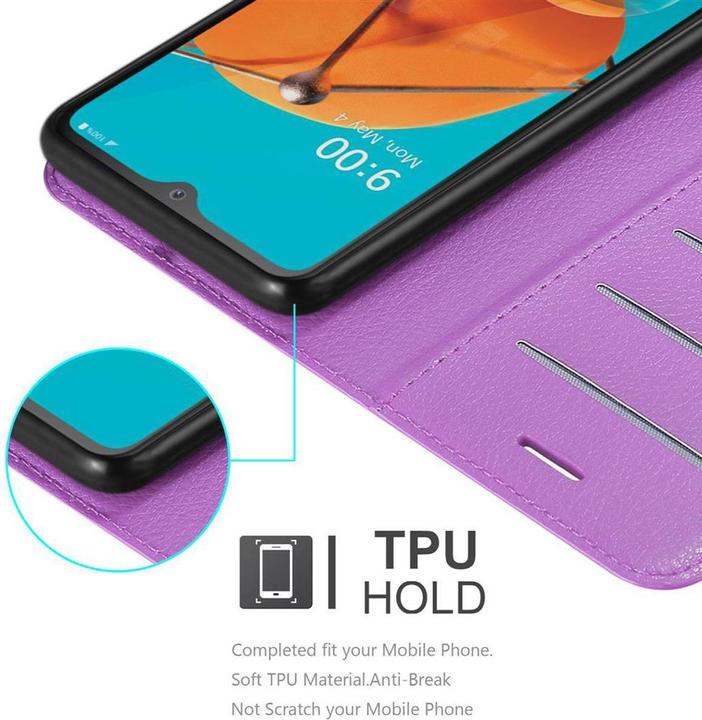 Actual product image Cadorabo Book with stand function cover (LG KQ51)