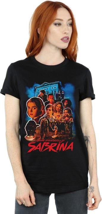 Actual product image Chilling Adventures of Sabrina Womens/Ladies Sabrina Homage Cotton Boyfriend T-Shirt (M)