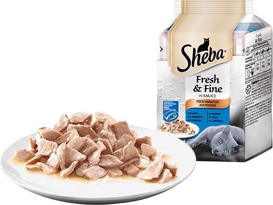 Produktbild Sheba Fresh und Fine in Sauce (Adult, 6 Stk., 300 g)