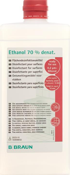 Productafbeelding B.Braun Ethanol 70 % voor oppervlakken (1000 ml)