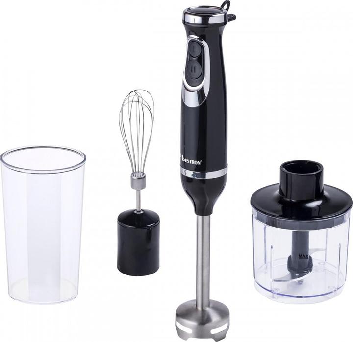Actual product image Bestron Stainless steel hand blender set