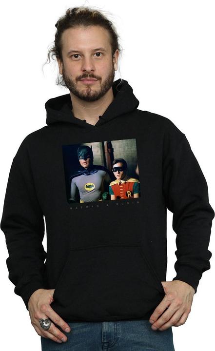 Actual product image Mens Batman TV Series Dynamic Duo Photograph Hoodie (M)