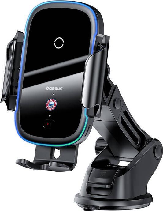 Baseus car holder with 15W charger (black) Bayern edition
