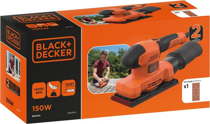 Actual product image Black & Decker BEW220 Orbital Sander 14000 RPM (Sander, 150 W)