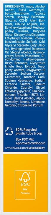 Actual product image NIVEA Alpine sun cream for the face (Sun cream face, SPF 30, 50 ml, 69 g)