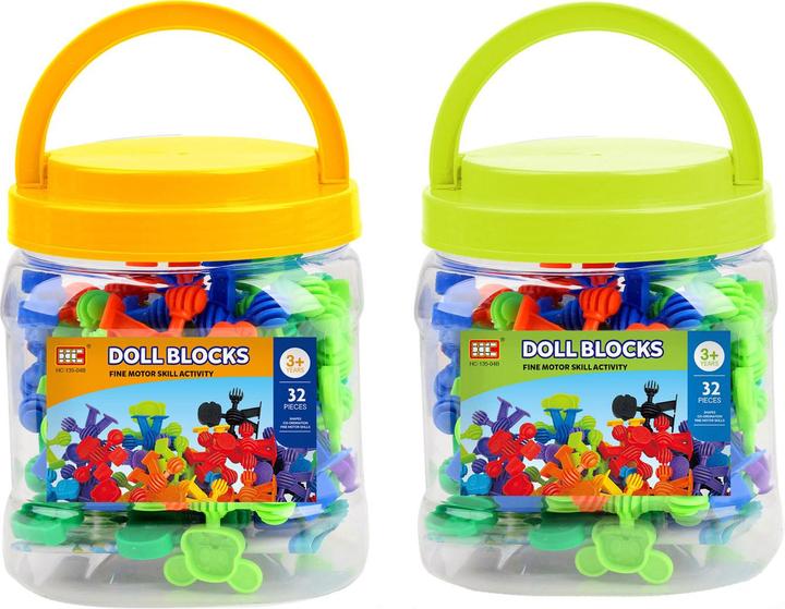 Image du produit Boîte de construction Formes d'animaux dans une boîte de rangement, 32 pcs.
