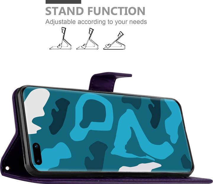 Actual product image Cadorabo Flower Book Cover (Huawei P40 Pro)