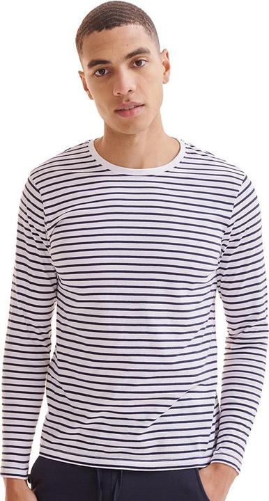 Image du produit Super Flying Model T-Shirt unisexe à manches longues rayé pour adultes (XS)