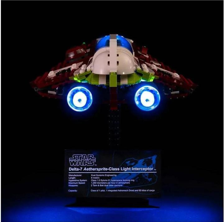 Produktbild Light my bricks LED Licht Set für LEGO® 10215 Star Wars - Obi-Wan Kenobis Jedi Starfighter