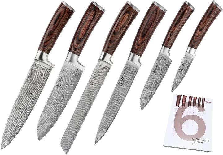Immagine prodotto Wakoli Serie Edib Set da 6 con ceppo per coltelli