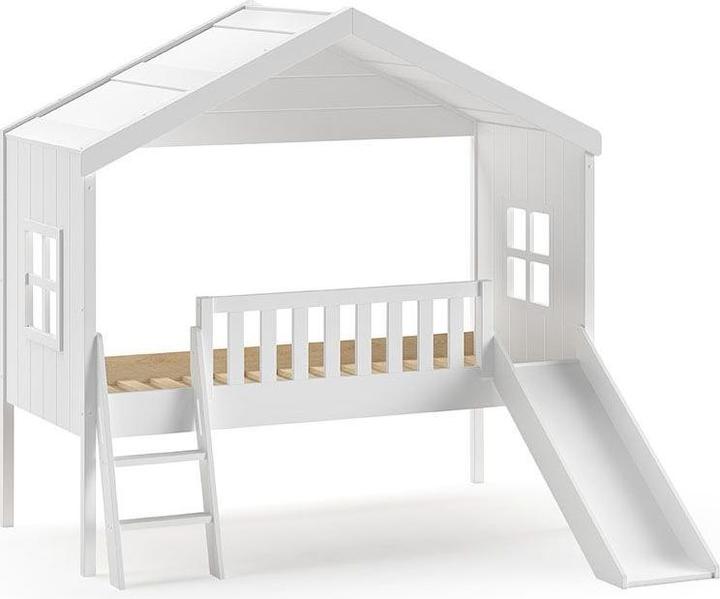 Immagine prodotto Vipack Lit Cabane Echelle+Toboggan Blanc (90 x 200 cm)