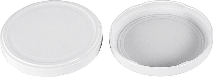 Actual product image Dosen-Zentrale Twist-off lid sterilization proof Ø100mm white (6 pcs.)