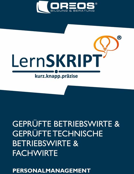 Image du produit LernSKRIPT PERSONALMANAGEMENT zur Prüfungsvorbereitung der IHK Prüfungen zum Fachwirt, Betriebs