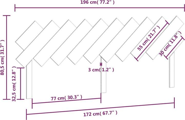Immagine prodotto VidaXL Ute (196 x 3 x 80,5 cm)
