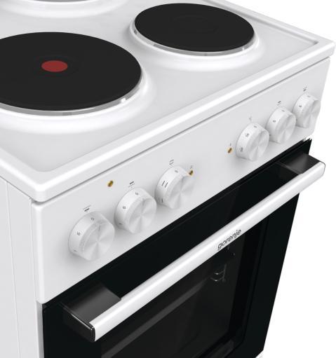 Actual product image Gorenje GE5 A22 WH ws Free-standing cooker A 50cm 4 hotplates 70L 6heating modes