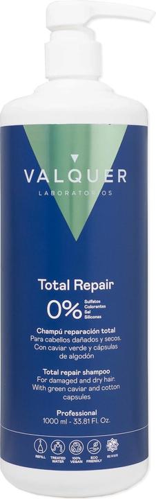 Produktbild Valquer Total Repair Shampoo 1L (1000 ml, Flüssiges Shampoo)