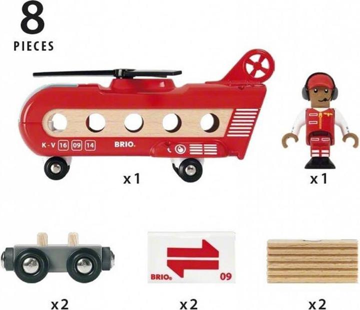 Actual product image Brio Railway transport helicopter