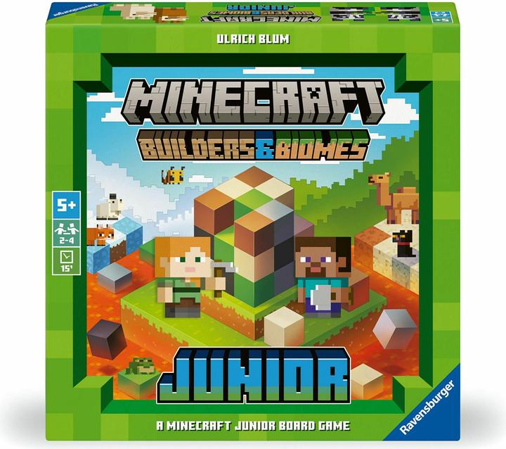 Productafbeelding Ravensburger 24615 Minecraft Builders & Biomes Junior - Coöperatief kinderspel vanaf 5 jaar voor (Meertalig)