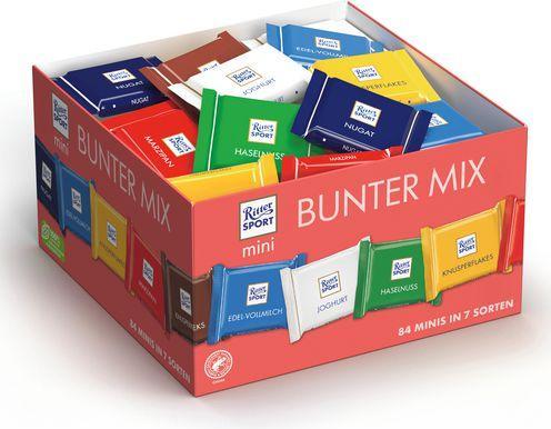 Actual product image Ritter Sport The colourful mini in storage box (1344 g)