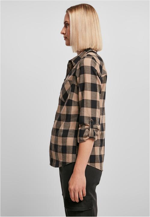 Produktbild Urban Classics Ladies Turnup Checked Flanell Shirt (4XL)