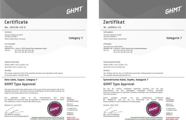 Image du produit Digitus Câble de réseau (SFTP, CAT7, 100 m)