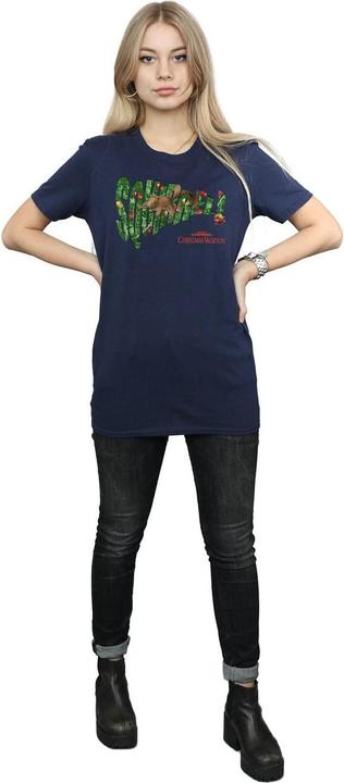 Actual product image National Lampoon´s Vacation Womens/Ladies Squirrel Tree Cotton Boyfriend T-Shirt (M)