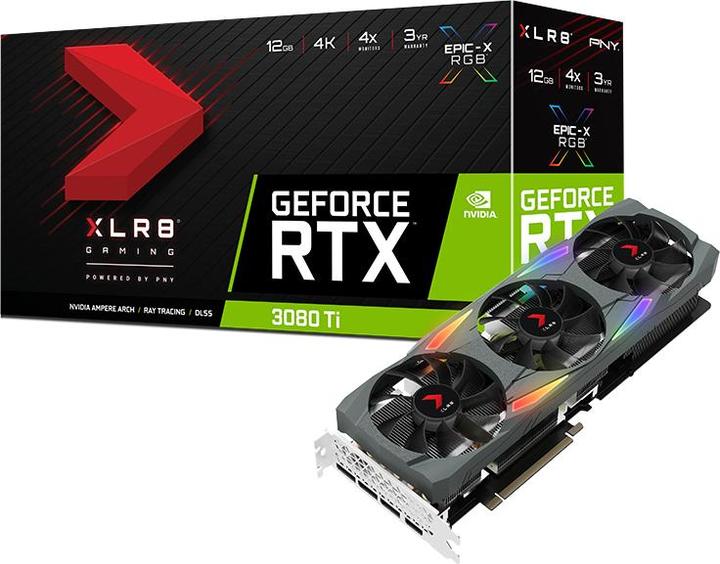 Actual product image PNY VCG3080T12TFXMPB Graphics Card NVIDIA GeForce RTX 3080 Ti GDDR6X (12 GB)