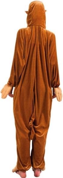 Immagine prodotto Boland Costume da scimmia per bambino: tuta in peluche con cappuccio (140)