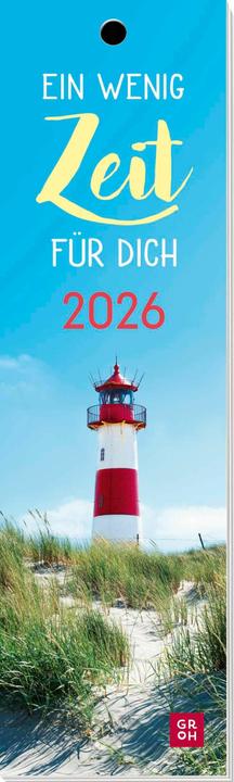 Lesezeichenkalender 2026: Ein wenig Zeit für dich (Deutsch)