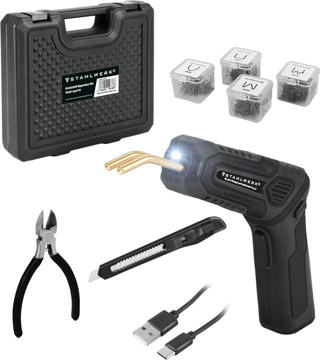 Image du produit Stahlwerk Kit de réparation plastique Soudeuse plastique Agrafeuse à chaud Smart Repair