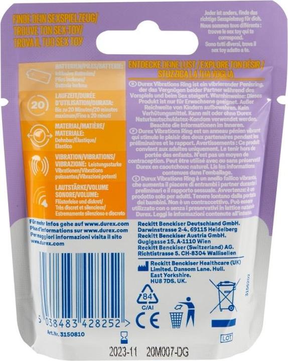 Immagine prodotto Durex Play Vibrations Ring (4 cm)