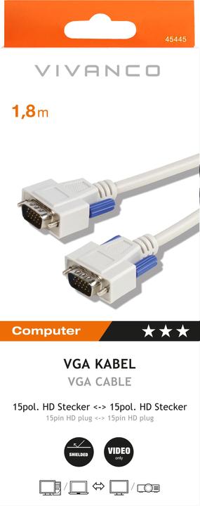 Image du produit Vivanco VGA — VGA (1.80 m, VGA)
