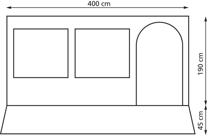 Actual product image Eurotrail Narvik 400 (Awning, 9.60 kg)