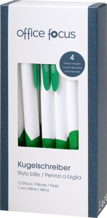 Produktbild Office focus Kugelschreiber Focus 1 mm Mine, Grün, 12 (Grün, 12 x)