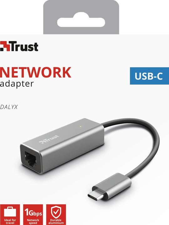 Image du produit Trust Dalyx Câblé (USB-C 3.1 Gen 1, RJ45 (1x))