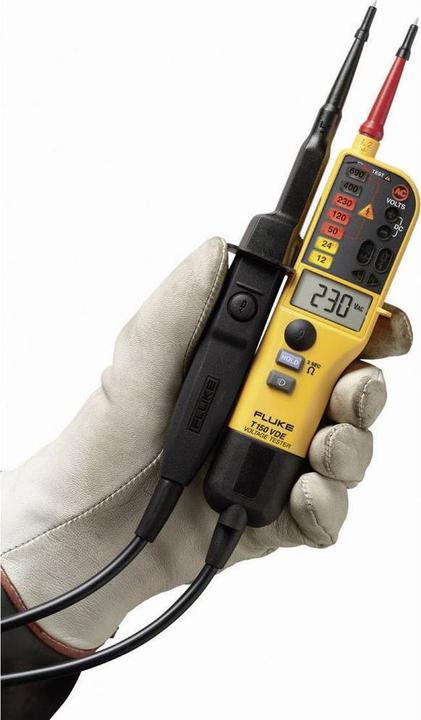 Actual product image Fluke T150/VDE Two-pole voltage tester calibrated (ISO) CAT III 690 V, CAT I (CAT III 690V, CAT IV 600V)