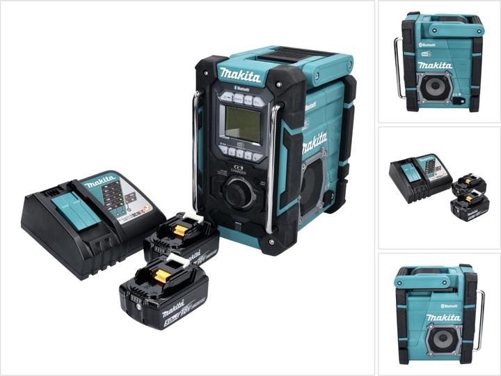 Actual product image Makita DMR 301 RT Rechargeable construction site radio 12 V max. - 18 V DAB / DAB+ / Bluetooth + 2x (AM, FM, DAB+, DAB, Bluetooth)