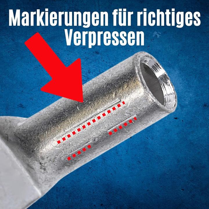 Produktbild Kalitec 10 Stück DR50-6 Press-Kabelschuh 50mm² M6 I Verbinder nach DIN 46235 I Made in Germany